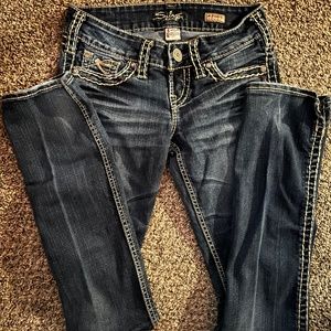 Woman’s Silver jeans-slim bootcut